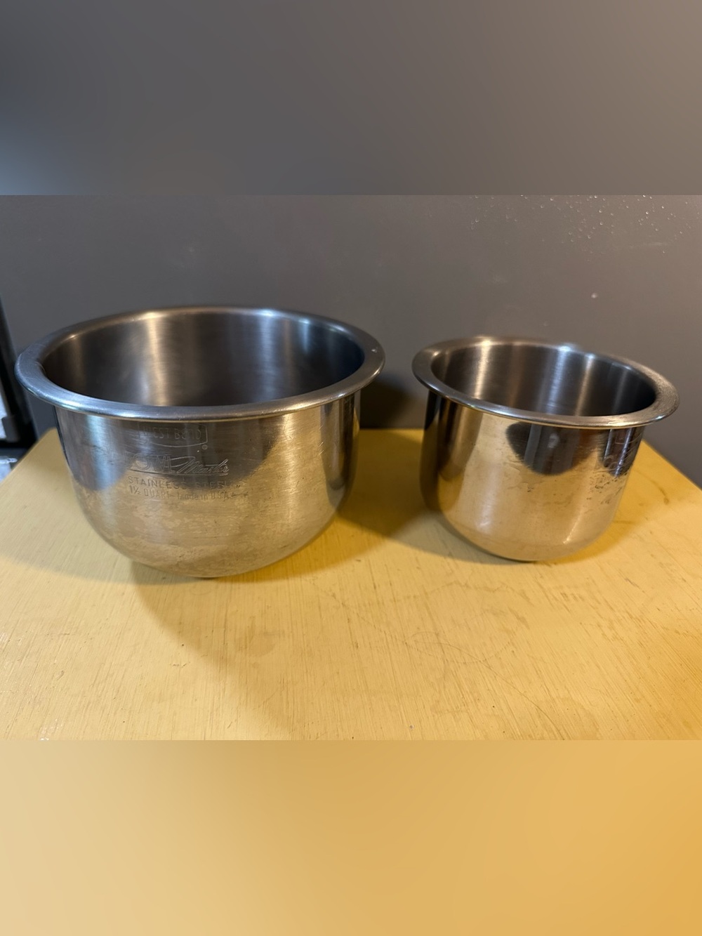 Stainless Steel Mixing Bowls - Silver